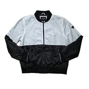Guess Windbreaker Jacket Men’s XXL Black & White Lightweight 118AN817
